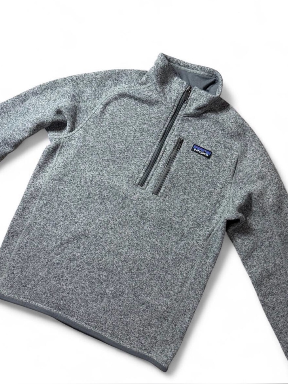 Patagonia Men’s Better Sweater 1/4 Zip Fleece Small Gray Outdoor Pullover